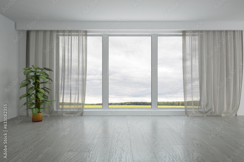 Fototapeta premium Modern interior design. 3D illustration