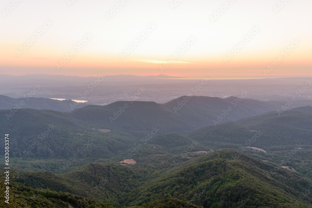 Sunrise from the mountain of Rocacorba