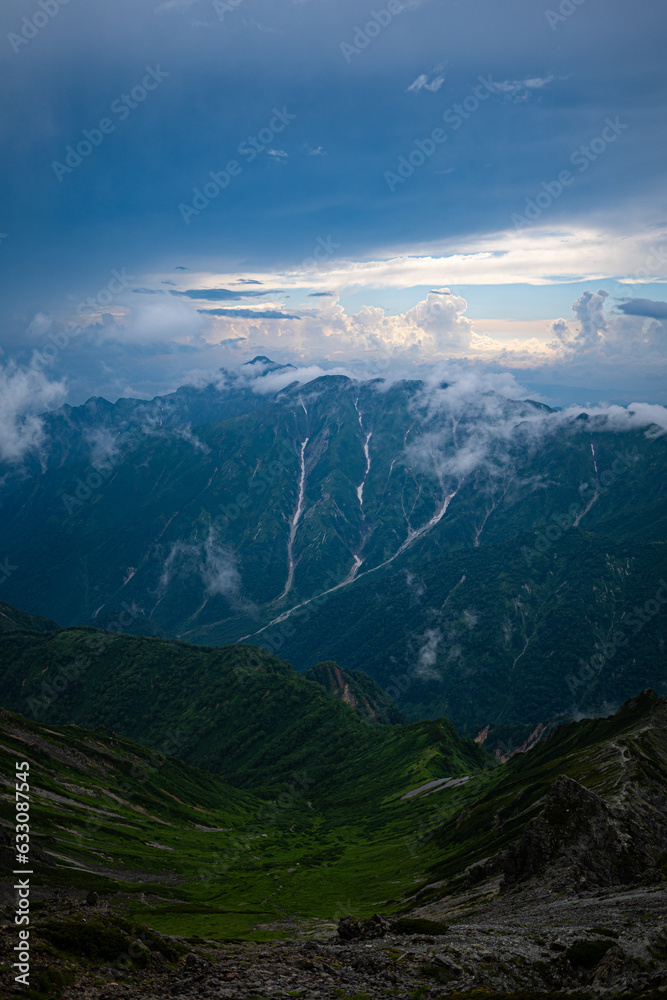 Fototapeta premium clouds over the mountains