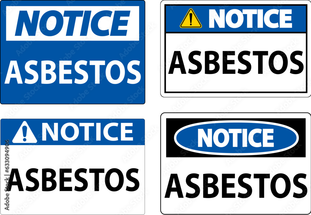 Asbestos Notice Signs Asbestos Hazard Area Authorized Personnel Only Asbestos Notice Signs Asbestos Hazard Area Authorized Personnel Only