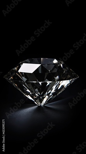 diamond on a dark background - closeup created using generative AI tools