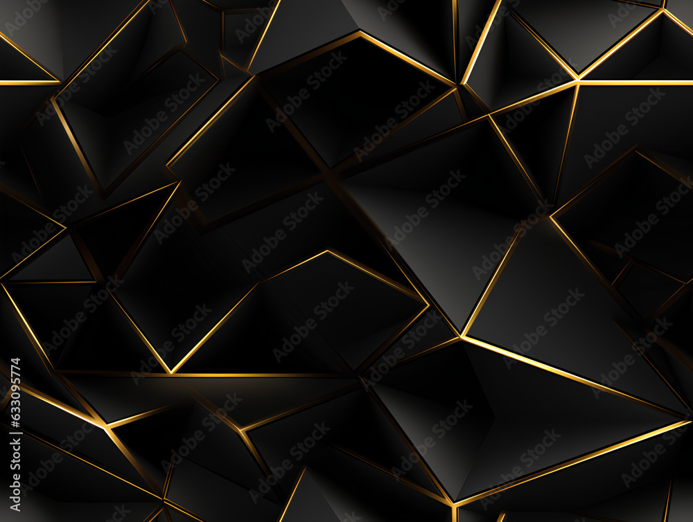 3D render, abstract geometric background, futuristic technology, gold on black background, glowing yellow color 3D render, abstract geometric background, futuristic technology, gold on black background, glowing yellow color