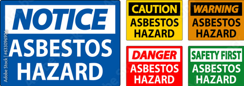 Asbestos Warning Signs Asbestos Hazard Area Authorized Personnel Only