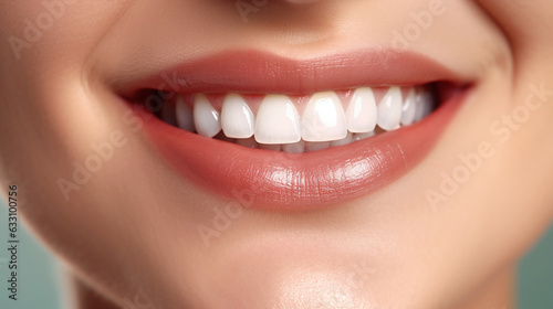 close up of a woman with a smile teeth clean dental