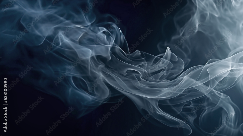 smoke on black background smoke on black background