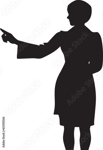 Female teacher vector silhouette illustration black color, woman teacher, teacher vector silhouette