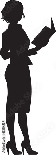 Female teacher vector silhouette illustration black color, woman teacher, teacher vector silhouette