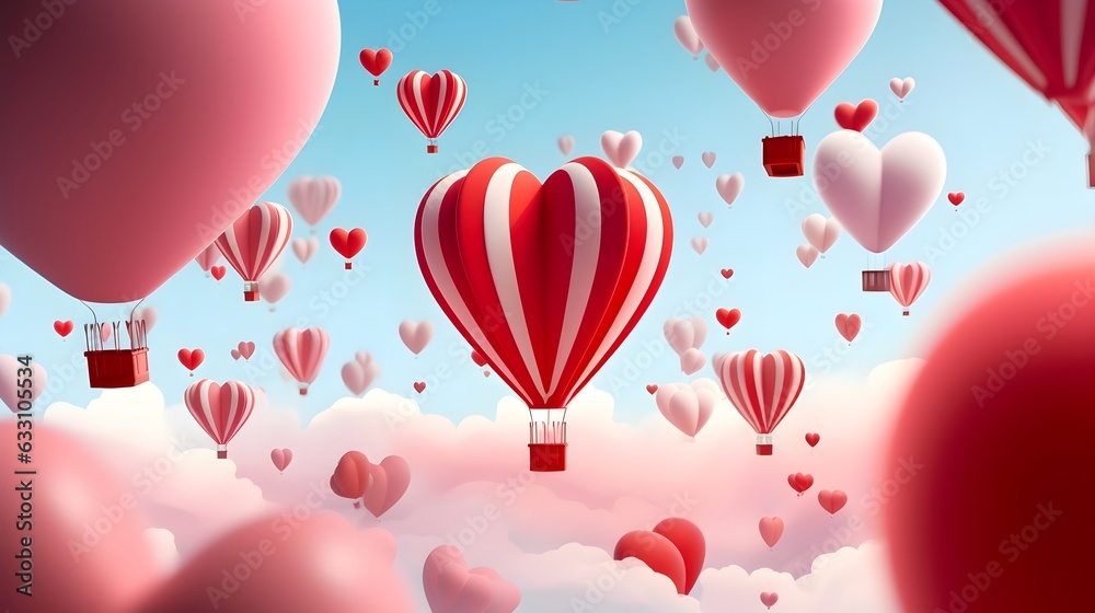 Schwebende Herzensfreude: Romantische Heißluftballone zum Valentinstag