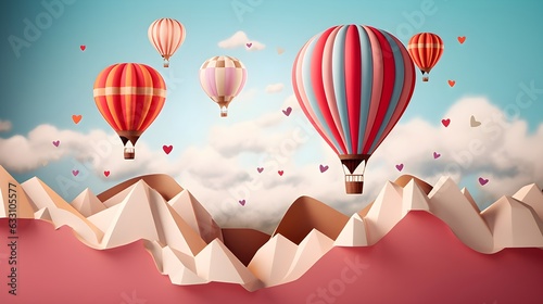 Schwebende Herzensfreude: Romantische Heißluftballone zum Valentinstag