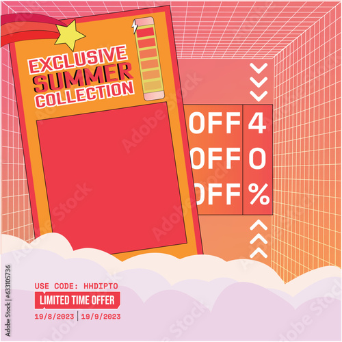 Summer Fashion Clearance Social Media Banner Design