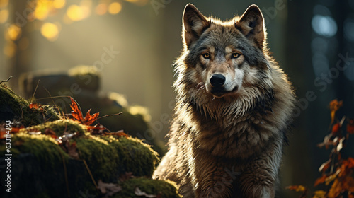 wolf in the forest © bash