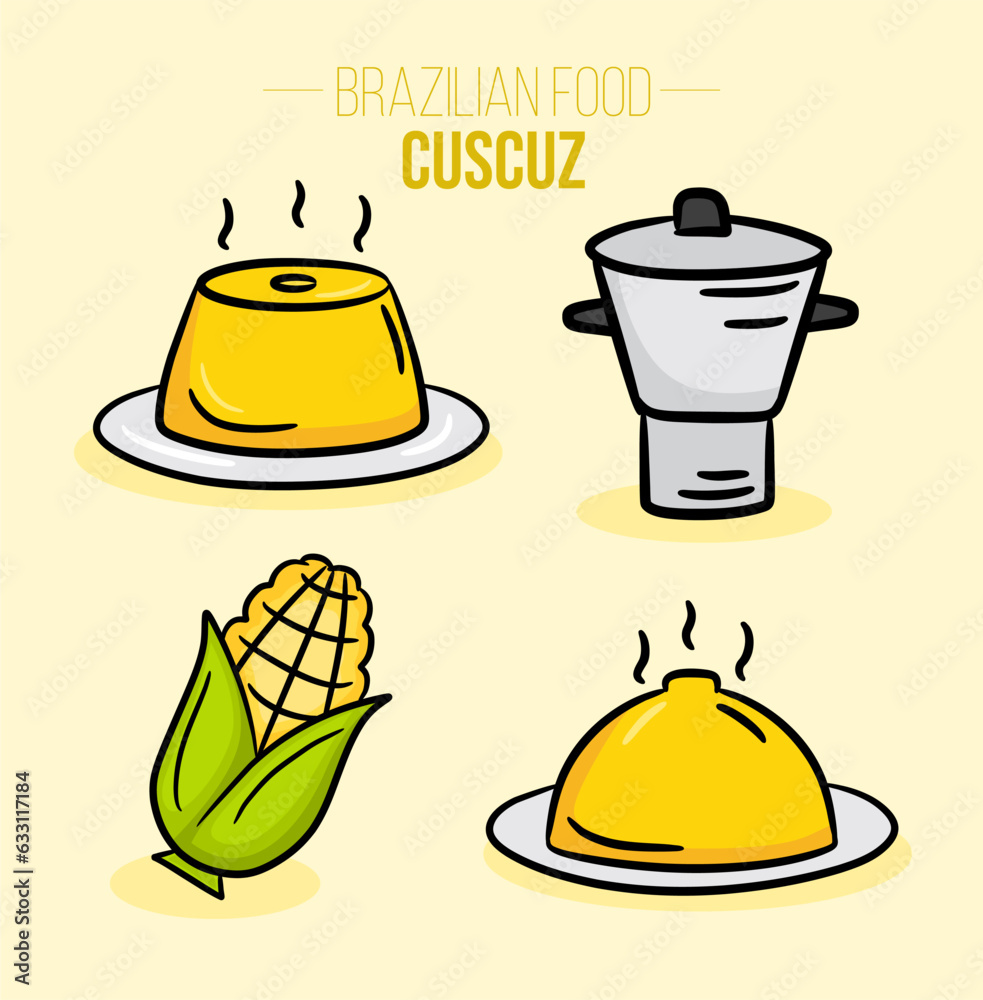 Cuscuz - cuscus coscos couscous - Brazilian food - nordeste food