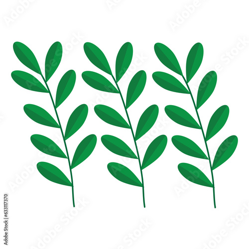 green leaves