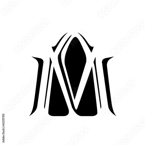 gothic letter M photo