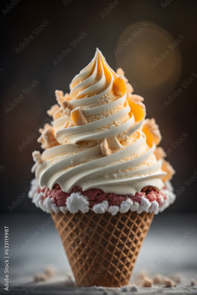 Vanilla Flavored Ice Cream Cone Vanilla Flavored Ice Cream Cone