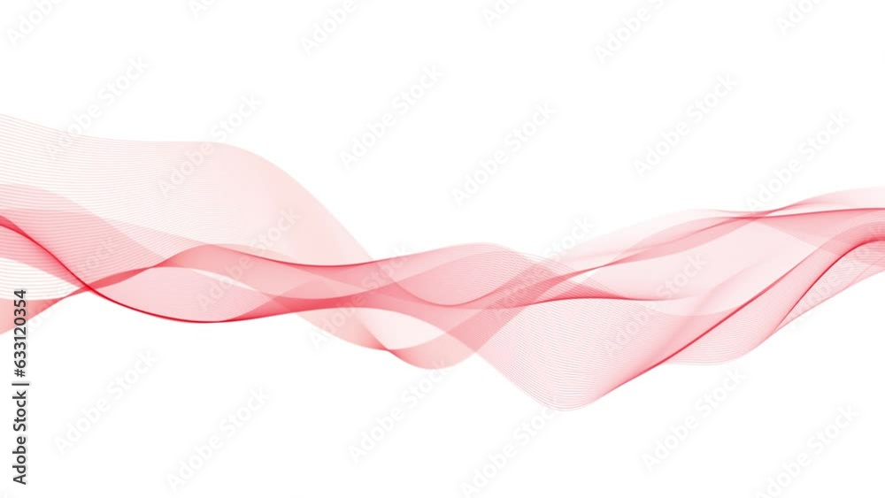 Abstract red lines loop Abstract red lines loop