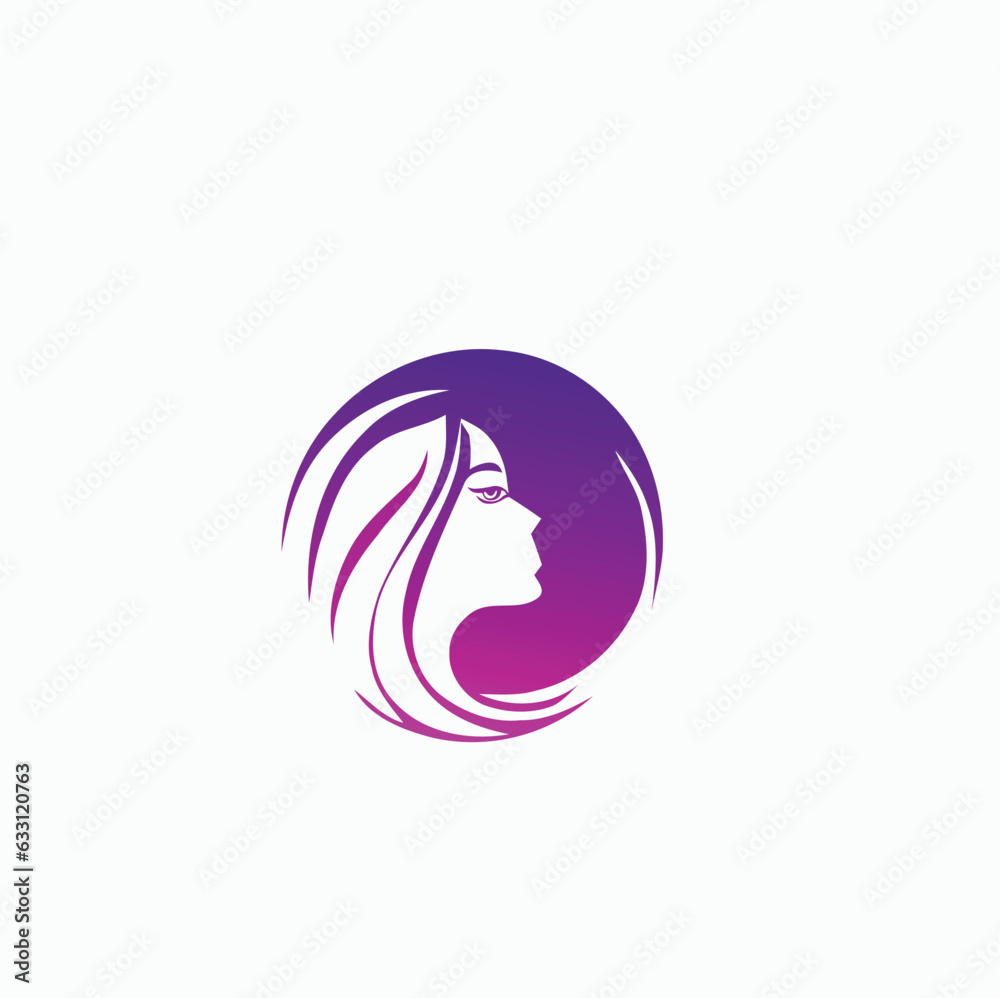 women face with a hair