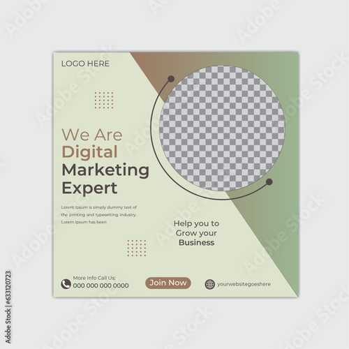Modern and creative Corporate social media post banner template, Facebook Post, Instagram Post design template.
