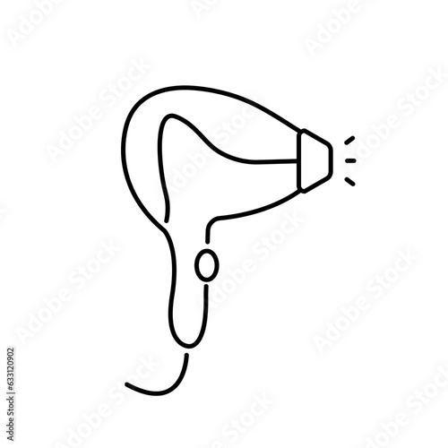 Laser hair removal line icon for salon, beauty clinic . Vector illustration