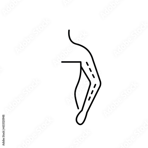 Laser hair removal icon. Hand epilation by laser. Vector illustration 