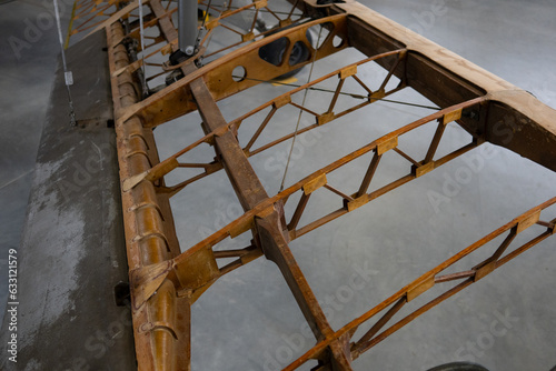 Obraz na plátně wings of a wooden aircraft