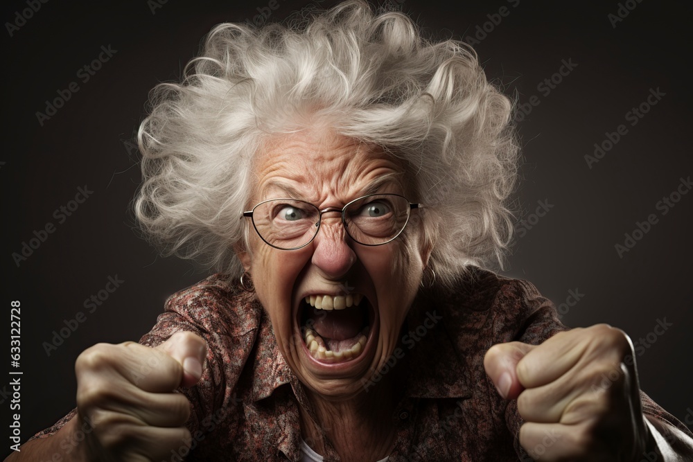 angry mature american woman yelling at you angry mature american woman yelling at you