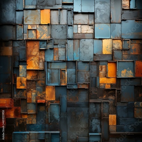 wall background, stainless steel, old steel, Iron, rusty steel plate