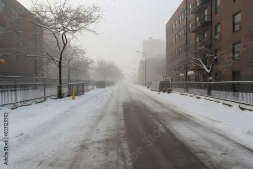 Winter season in New York City - Generative AI