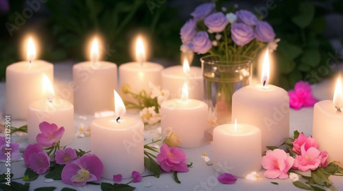 Serene Candlelight Vigil in Honor 