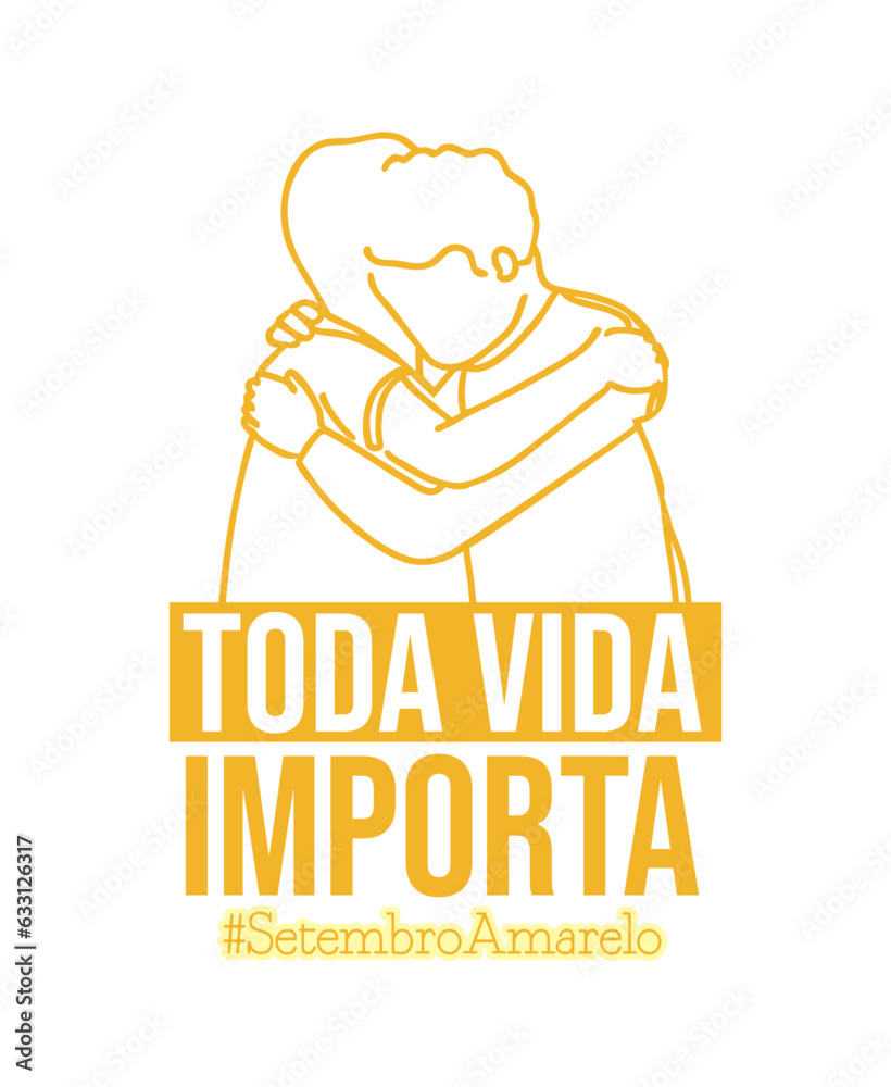 Frases de Setembro Amarelo - Imagens desenhos artes
