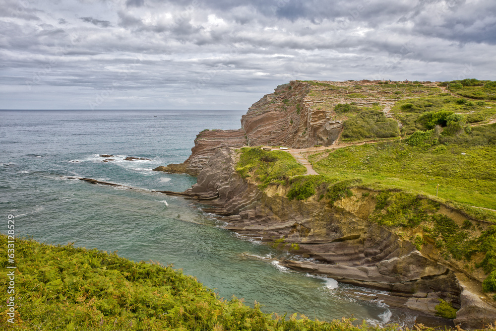 the coastline of zumaia with the pilgrim way of saint james the coastline of zumaia with the pilgrim way of saint james
