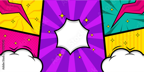 retro pop art comic backround image