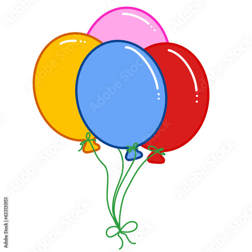 balloons clipart illustration for small children’s games