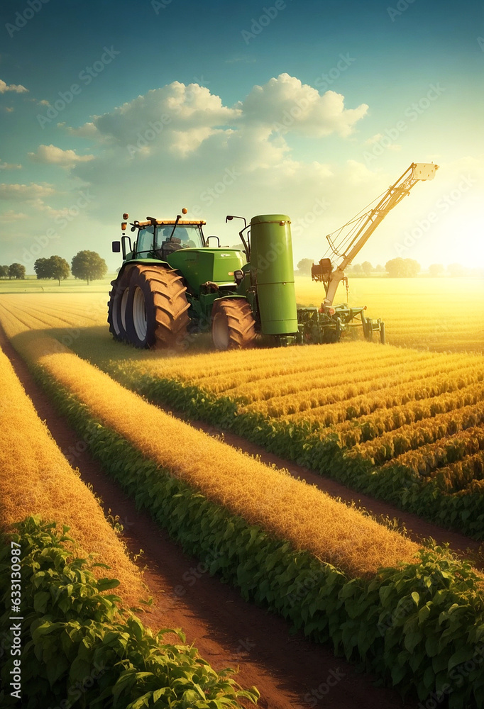 Fototapeta premium Industry Agriculture Concept Image.