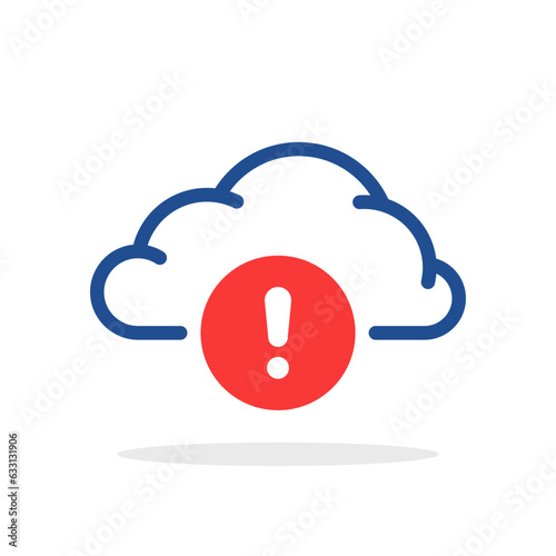 cloud computing error icon like data issue