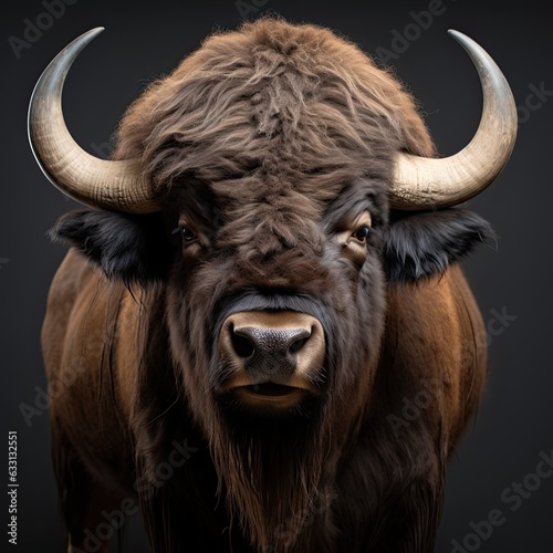 Portrait of a bison