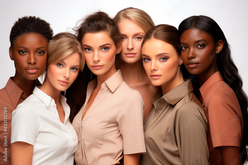 beautiful multiethnic female models in studio beautiful multiethnic female models in studio