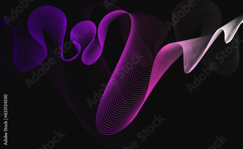 fala, ilustracja, gradient, ruch, abstrakcja, przejście kolor, ciemne, wave, illustration, movement, abstract, color transition, dark, clear