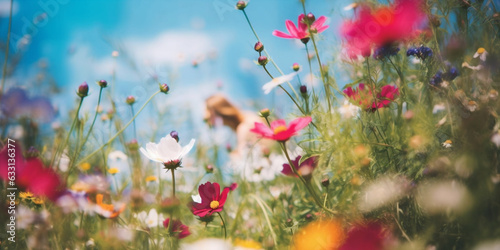 flowers in the field © MrAdobe