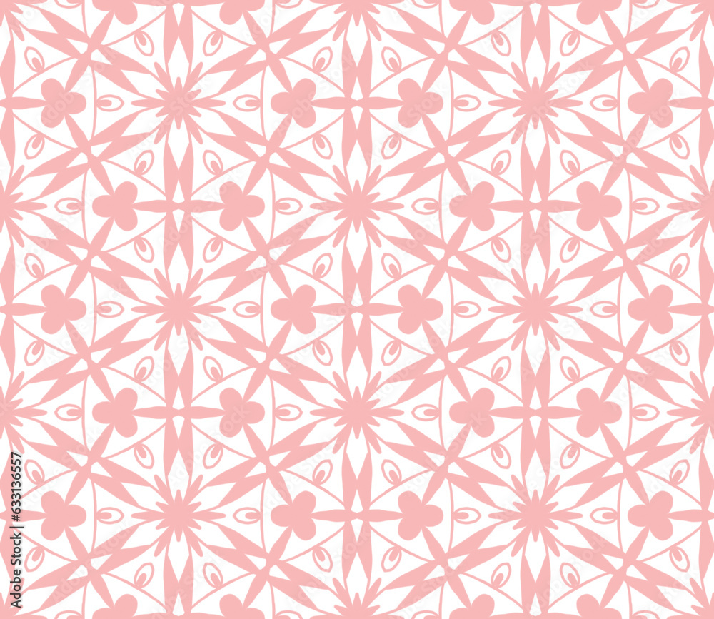 Cute white and pink abstract seamless pattern. Delicate background for wrapping paper, fabrics, decor, ceramics. Cute white and pink abstract seamless pattern. Delicate background for wrapping paper, fabrics, decor, ceramics.