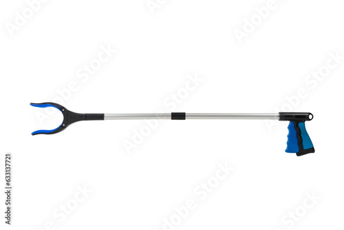 Grabber pick up tool isolated with cut out background.