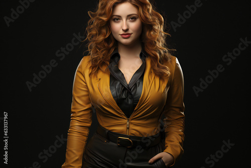 Businesswoman in Corporate Office Leading, Woman portrait for Teamwork and Collaboration for Growth and Achievement | Inspiring Female CEO and Manager in Modern Corporate Workspace Beauty Woman Power!