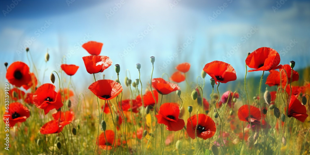 Obraz premium field of poppies