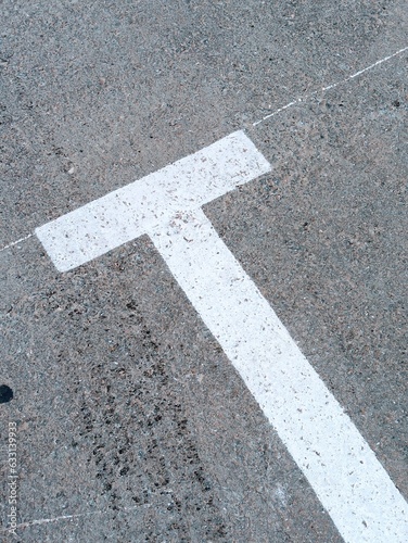arrow sign on the road