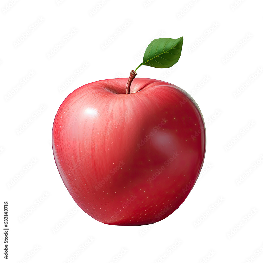 Apple on dark surface Apple on dark surface