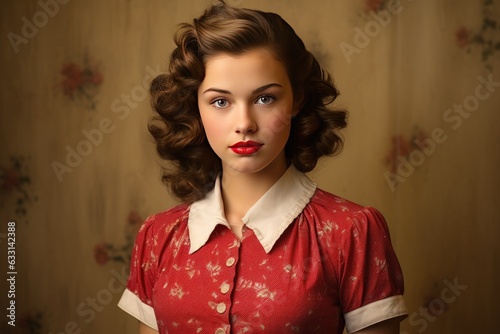 Portrait of a 1940s Teenage...