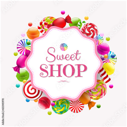 sweet shop isolated
