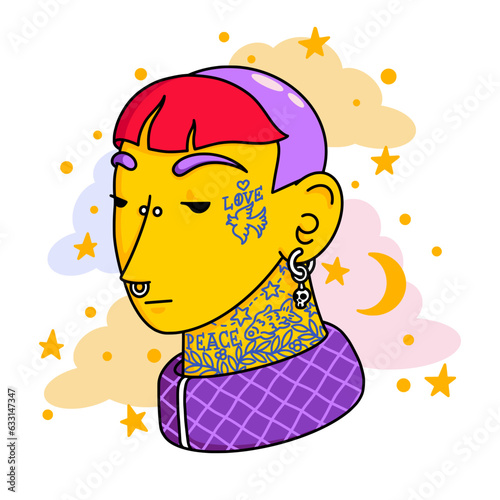 Foto Bald Girl portrait