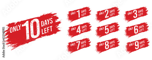 Sale Promotional number of days countdown timer banner