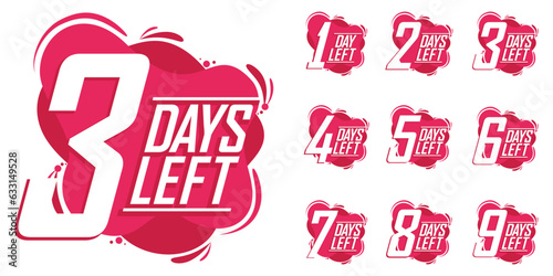 Sale Promotional number of days countdown timer banner